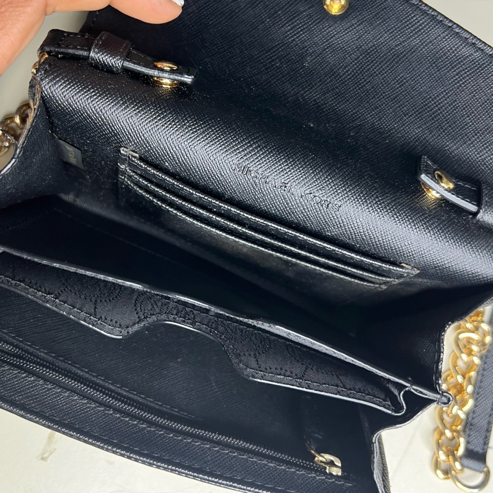 Michael Kors Black Leather Crossbody Bag - Picture 7 of 7